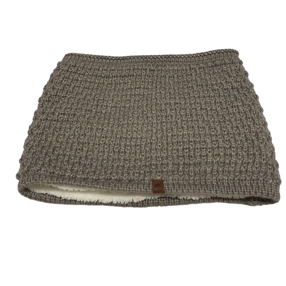 Timberland Womens Popcorn Knit Cowl Neck Scarf NEW Tan One Size